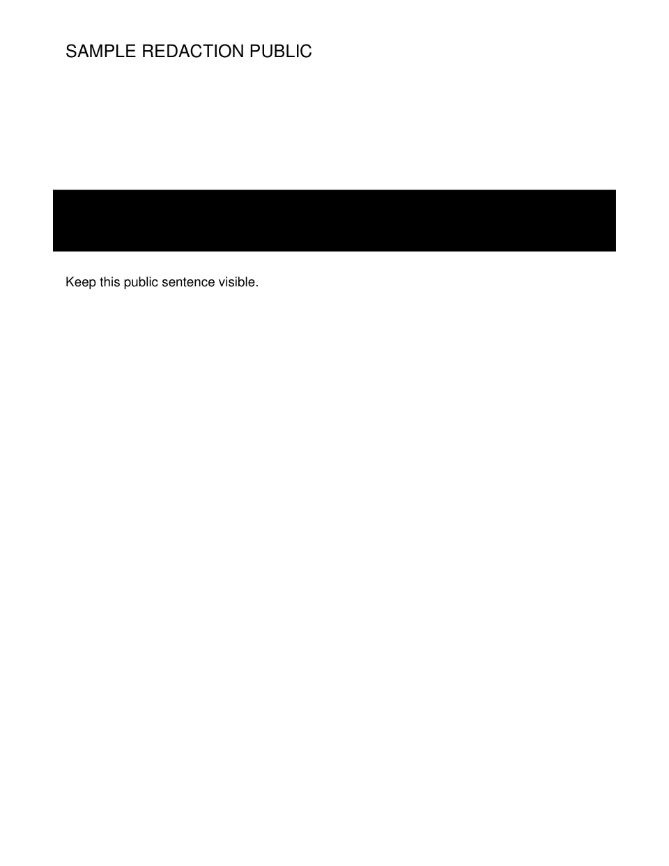 The same page after redaction, with a solid black bar where the secret line was and the other text unchanged